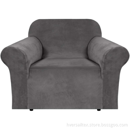 Rich Velvet Sofa Cover for 1/2/3 Cushion Couch